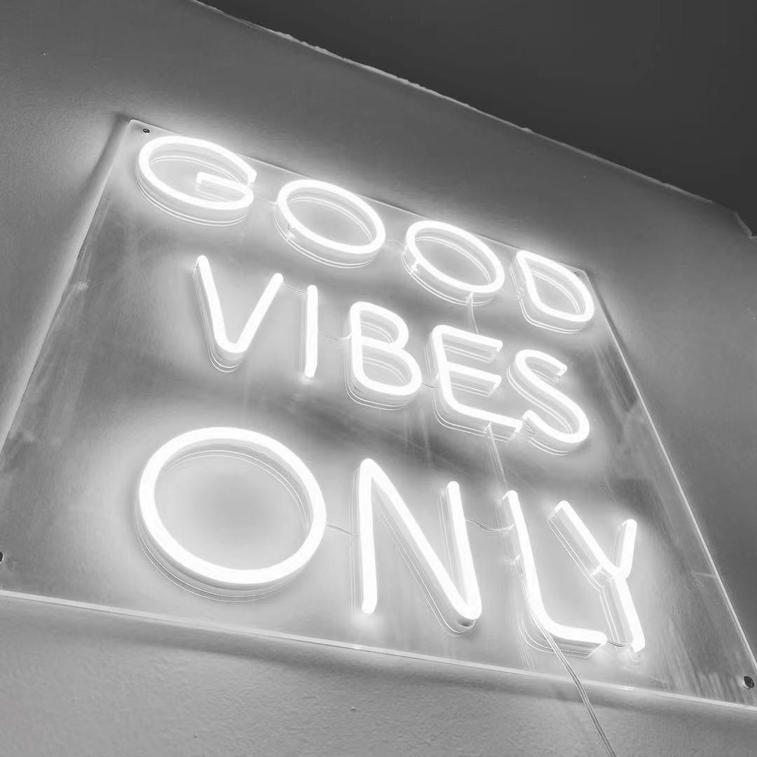 Good Vibes Only LED Neon Sign