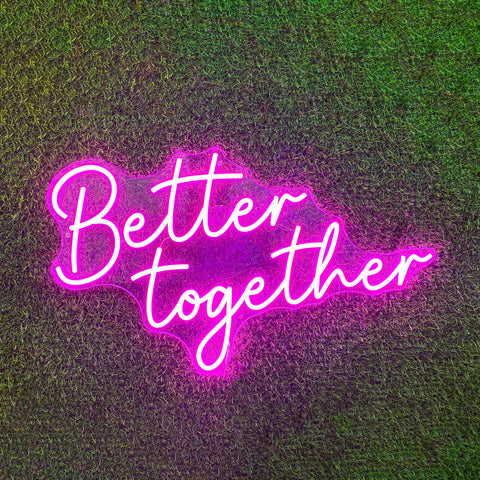 Better Together LED Neon Sign (Pink)