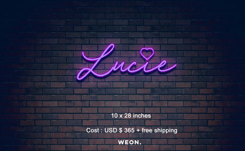 Custom Neon Sign ( T. Paine / Lucie )
